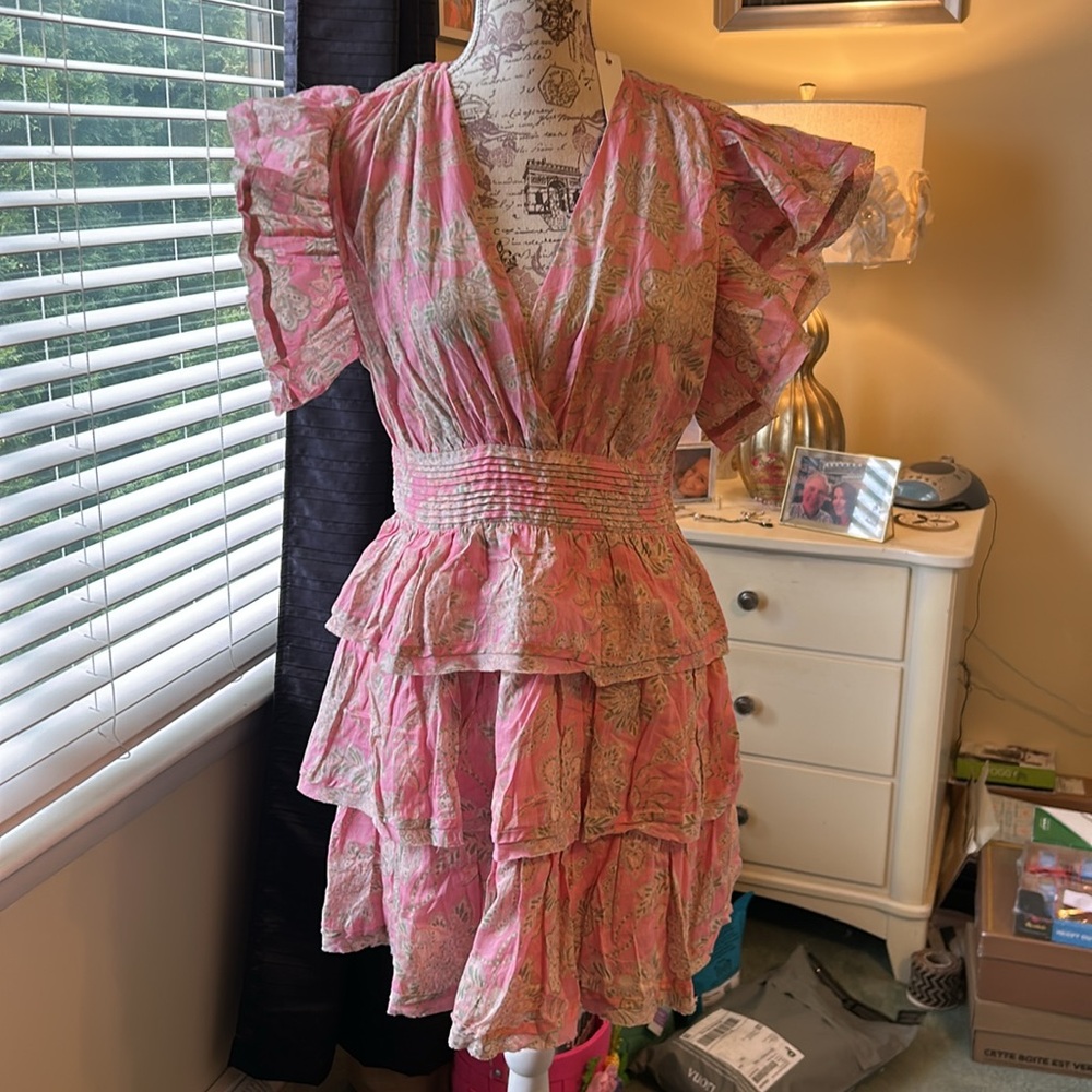 NWT Olivaceous Pink Floral Dress